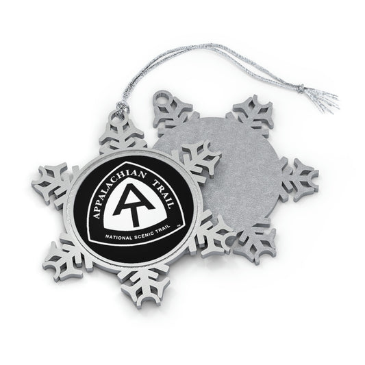 AT Shield Logo - Pewter Snowflake Ornament